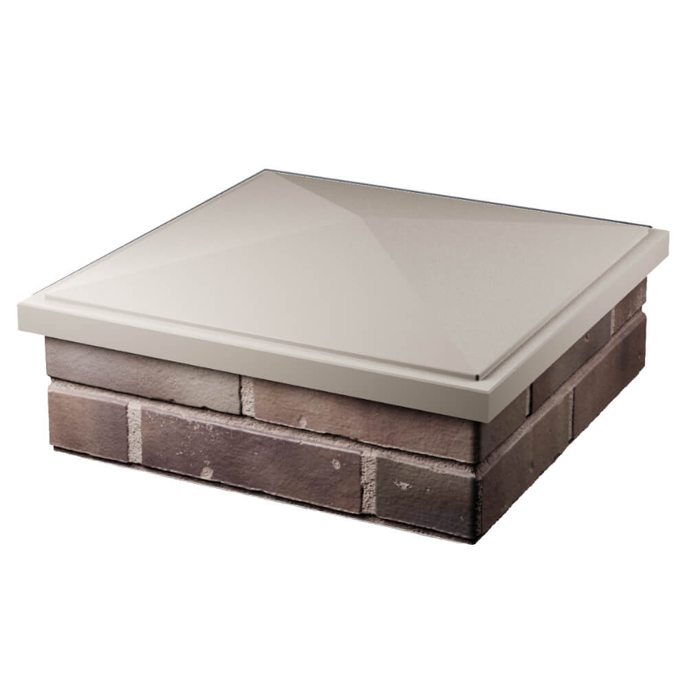 Колпак Zking БонаМоно Бежевый на столб 2х2 кирпича (515х515, 530х530мм) в Крымске фото