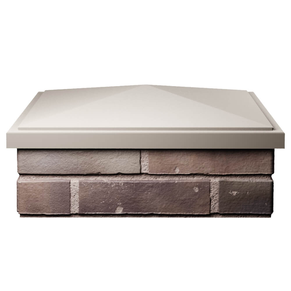 Колпак Zking БонаМоно Бежевый на столб 2х2 кирпича (515х515, 530х530мм) Крымск фото