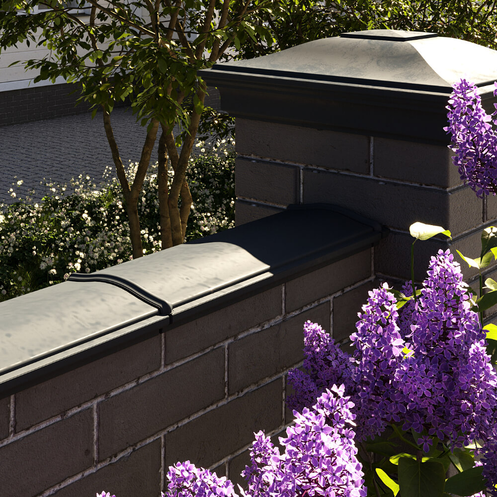 Парапет Zking Монблан Черный посадка на 0.5 кирпича (130мм) в Крымске фото