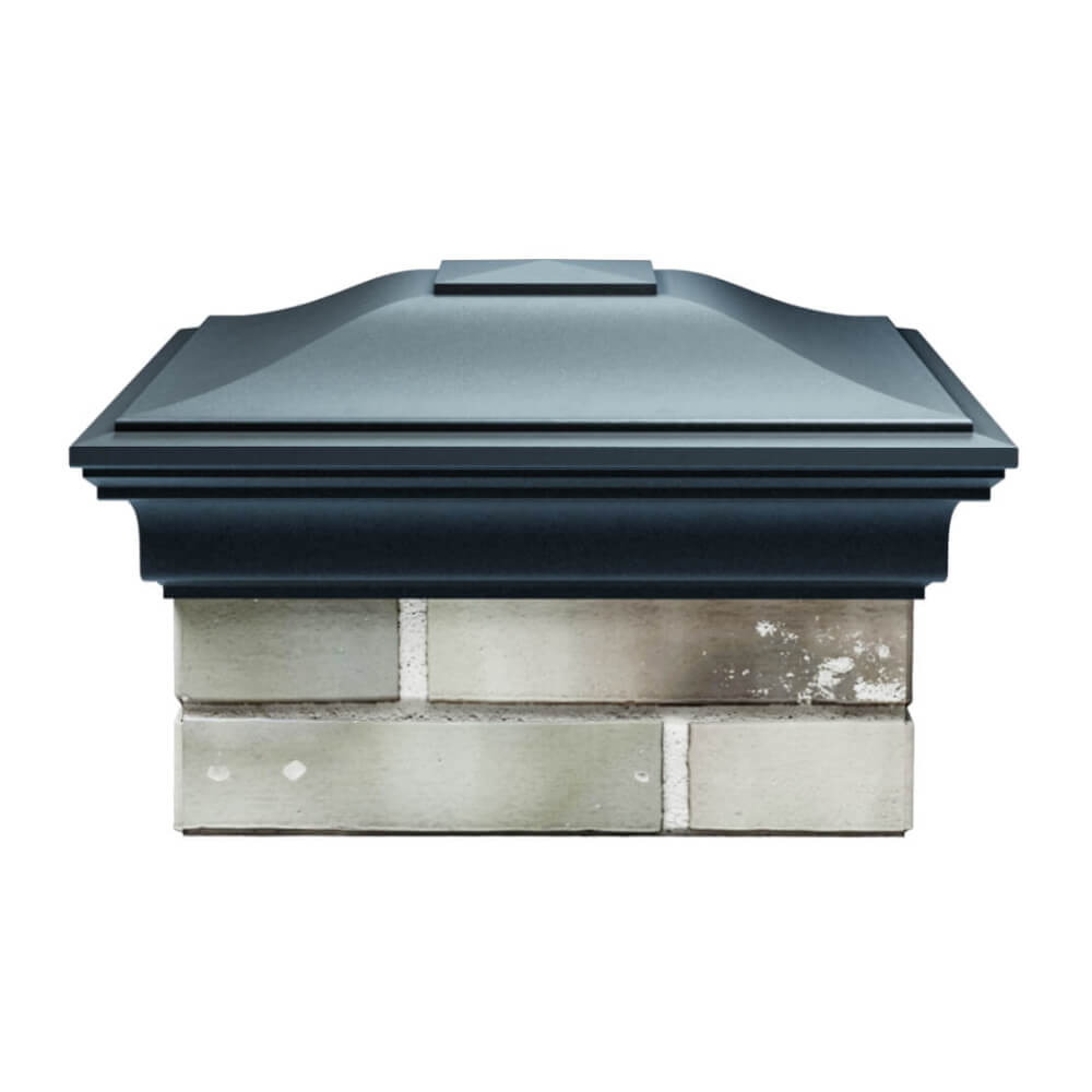 Колпак Zking Монблан Серый на столб 1.5х1.5 еврокирпича 0.7НФ (355х355мм) Крымск фото