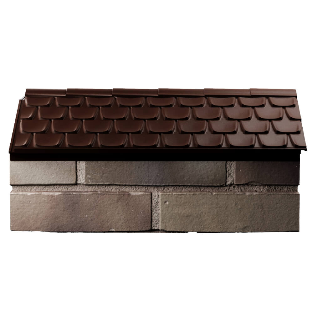 Парапет Zking Эльбрус Коричневый с посадкой на 1 кирпич (255мм) в Крымске фото