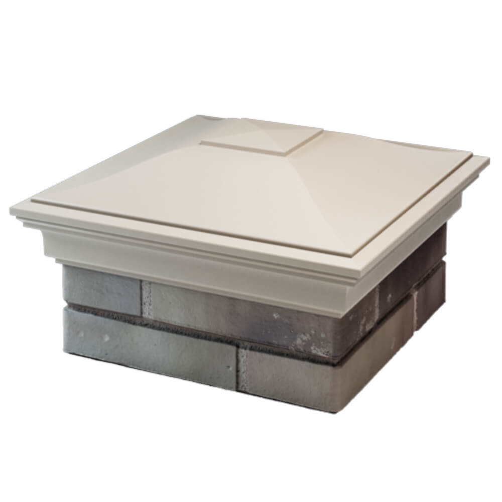 Колпак Zking Монблан Бежевый на столб 1.5х1.5 кирпича (385х385мм) в Крымске фото