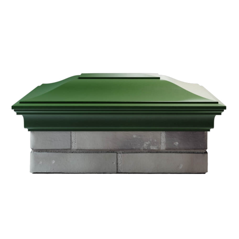 Колпак Zking Монблан Зеленый на столб 2х1.5 кирпича (515х385мм) в Крымске фото