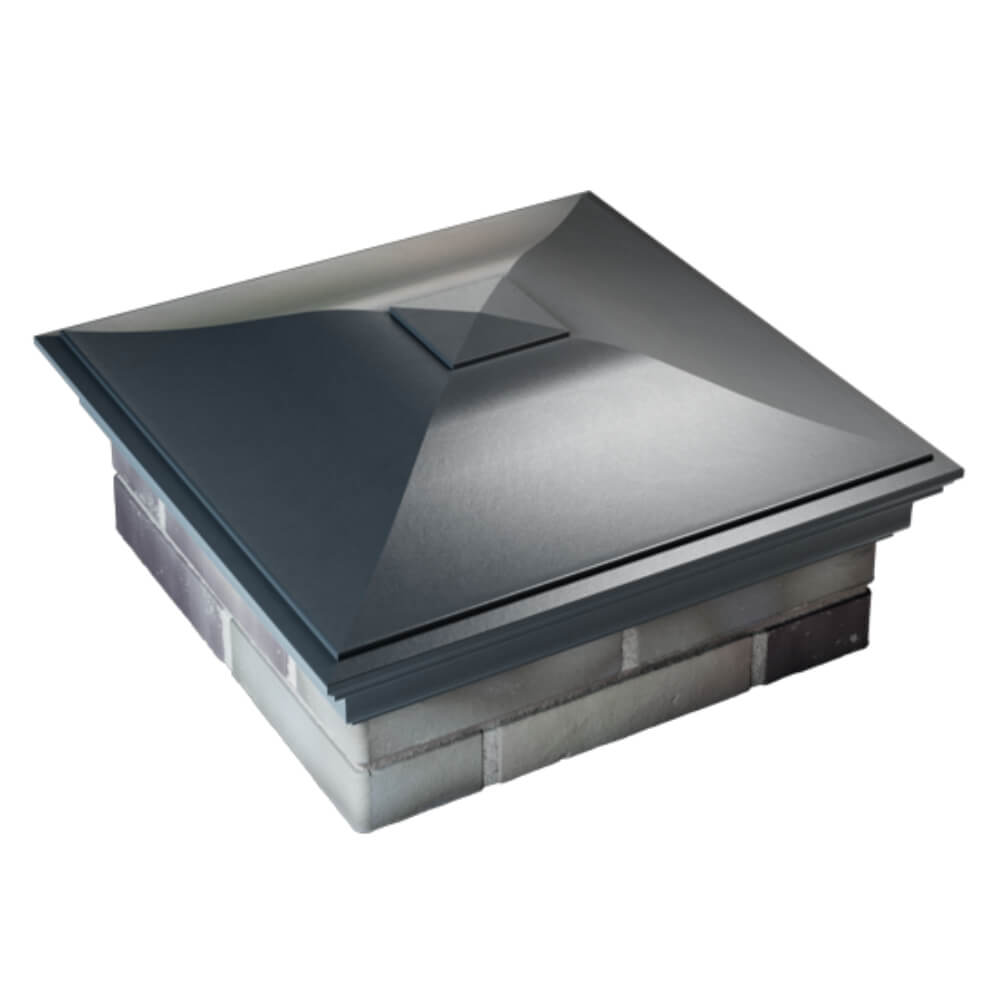 Колпак Zking Монблан Серый на столб 2х2 кирпича (515х515мм) Крымск фото