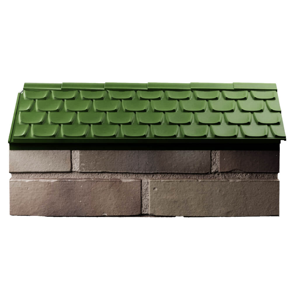 Парапет Zking Эльбрус Зеленый с посадкой на 1 кирпич (255мм) в Крымске фото