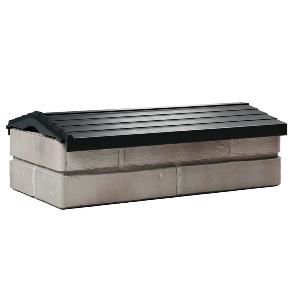 Парапет Zking Бона ХайТек Черный с посадкой на 1 кирпич (200/225/255мм) Крымск фото