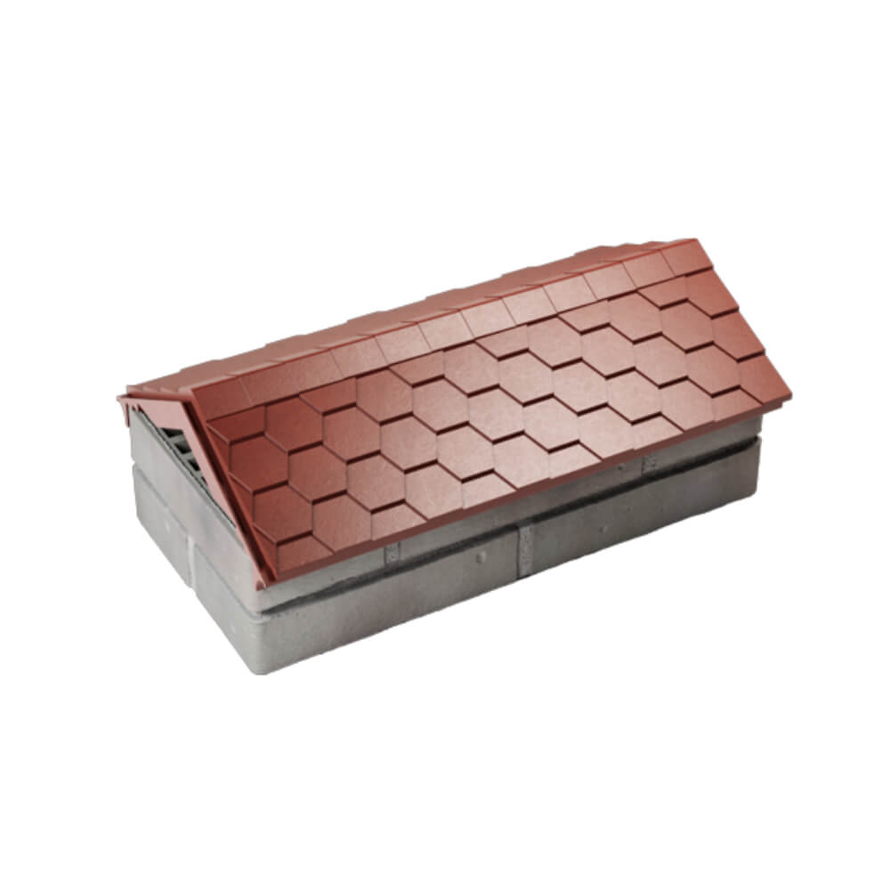 Парапет Zking Эверест Красный с посадкой на 1 кирпич (200/225/255мм) в Крымске фото
