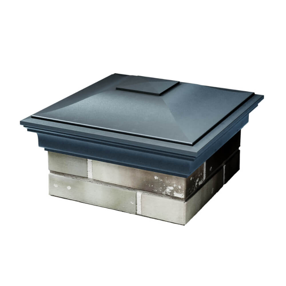 Колпак Zking Монблан Серый на столб 1.5х1.5 еврокирпича 0.7НФ (355х355мм) в Крымске фото