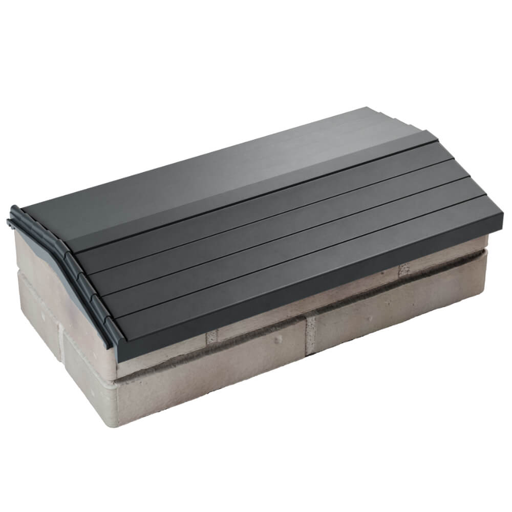 Парапет Zking Бона ХайТек Серый с посадкой на 1 кирпич (200/225/255мм) в Крымске фото