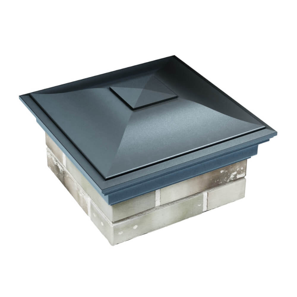 Колпак Zking Монблан Серый на столб 1.5х1.5 еврокирпича 0.7НФ (355х355мм) в Крымске фото