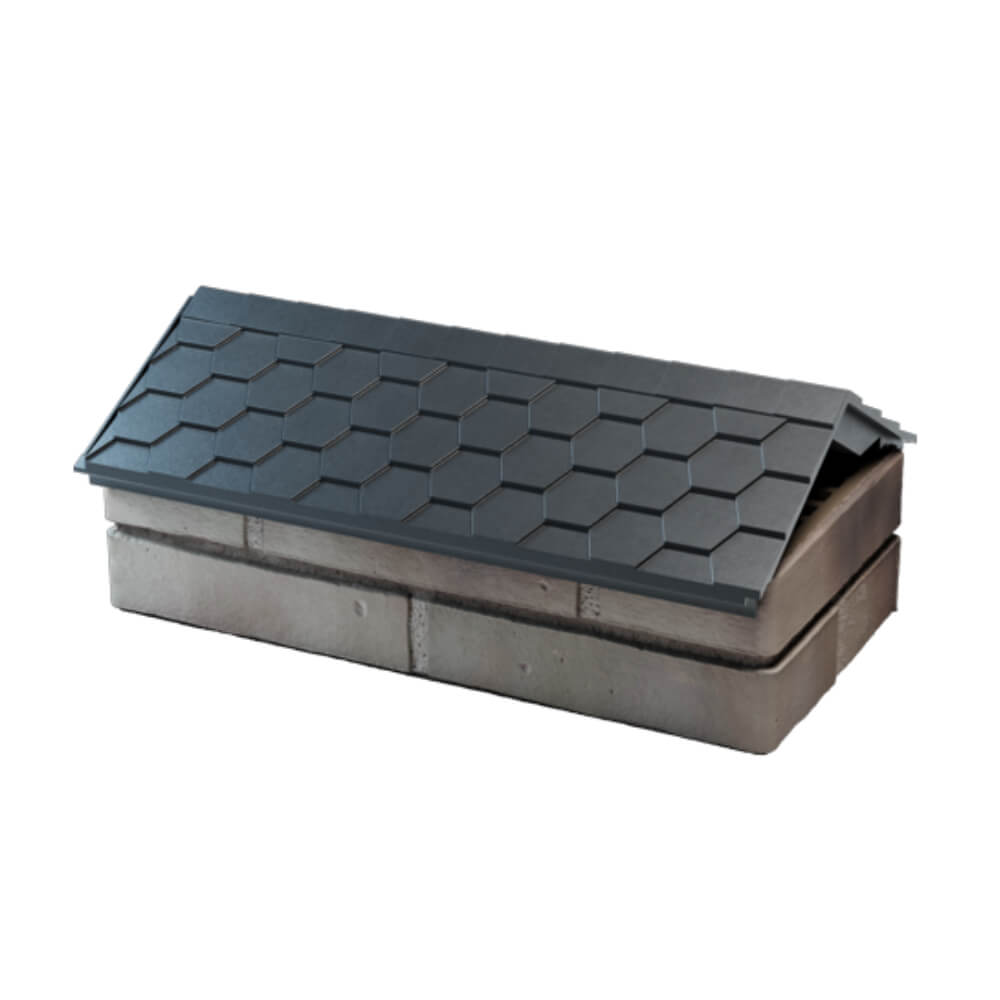 Парапет Zking Эверест Серый с посадкой на 1 кирпич (200/225/255мм) в Крымске фото