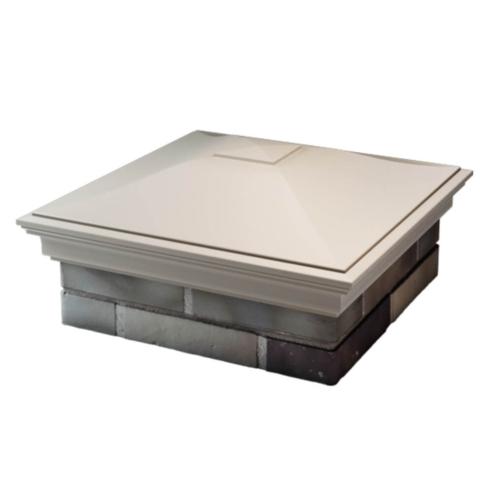 Колпак Zking Монблан Бежевый на столб 2х2 кирпича (515х515мм) в Крымске фото