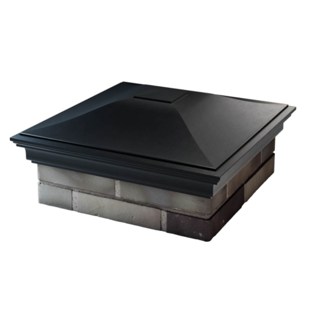 Колпак Zking Монблан Черный на столб 2х2 кирпича (515х515мм) в Крымске фото