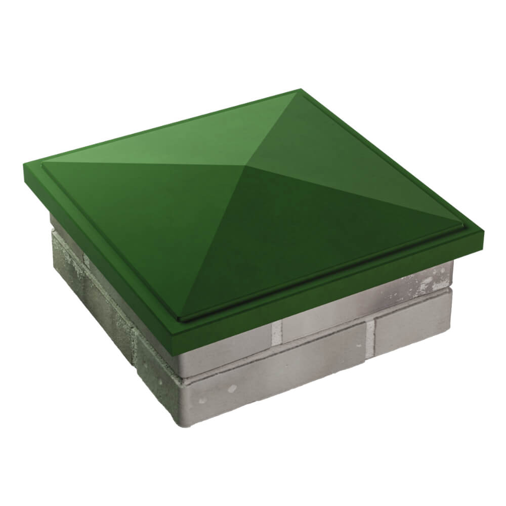 Колпак Zking БонаМоно Зеленый на столб 1.5х1.5 кирпича (385х385, 400х400мм) в Крымске фото