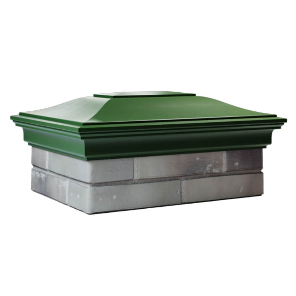 Колпак Zking Монблан Зеленый на столб 2х1.5 кирпича (515х385мм) в Крымске фото