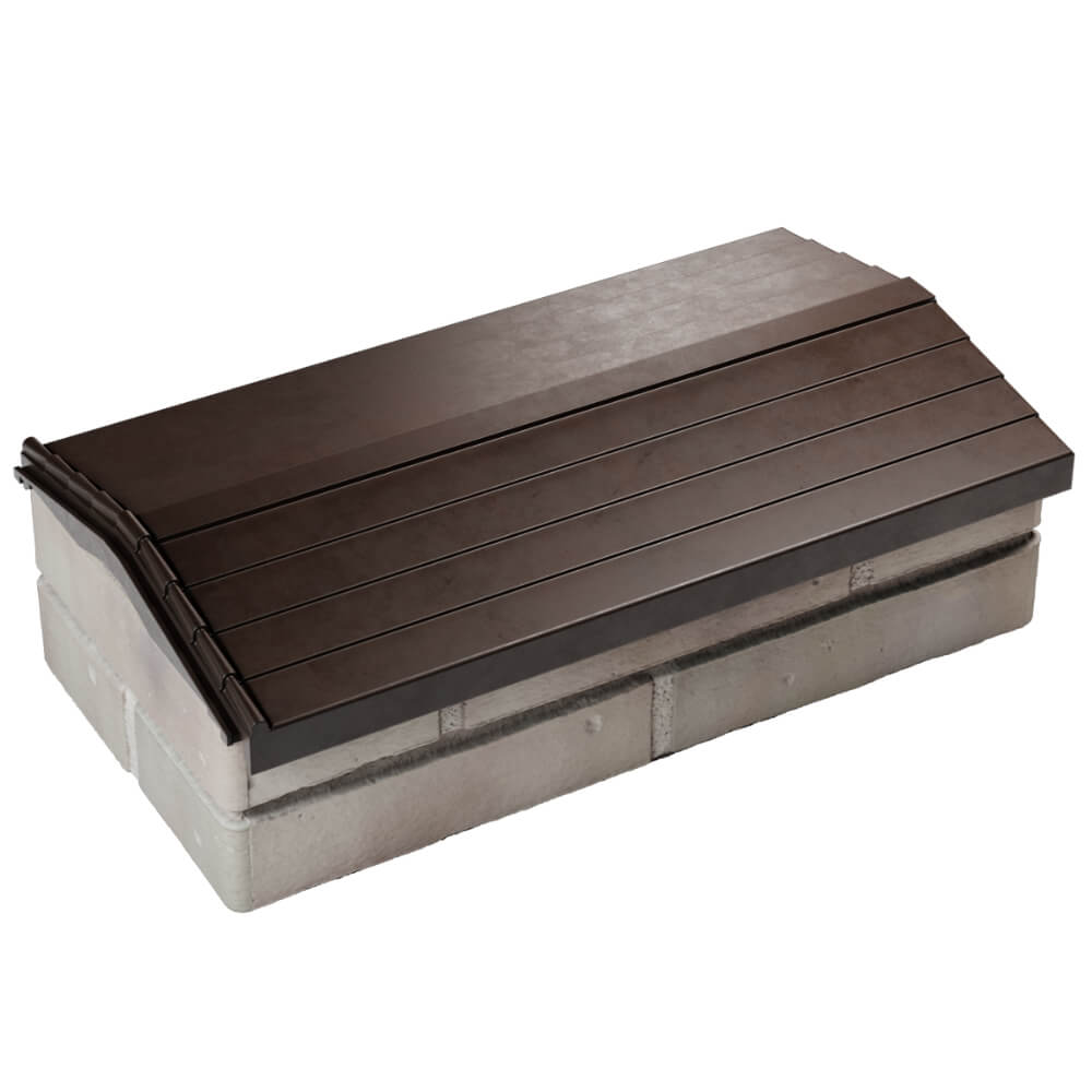 Парапет Zking Бона ХайТек Коричневый с посадкой на 1 кирпич (200/225/255мм) в Крымске фото