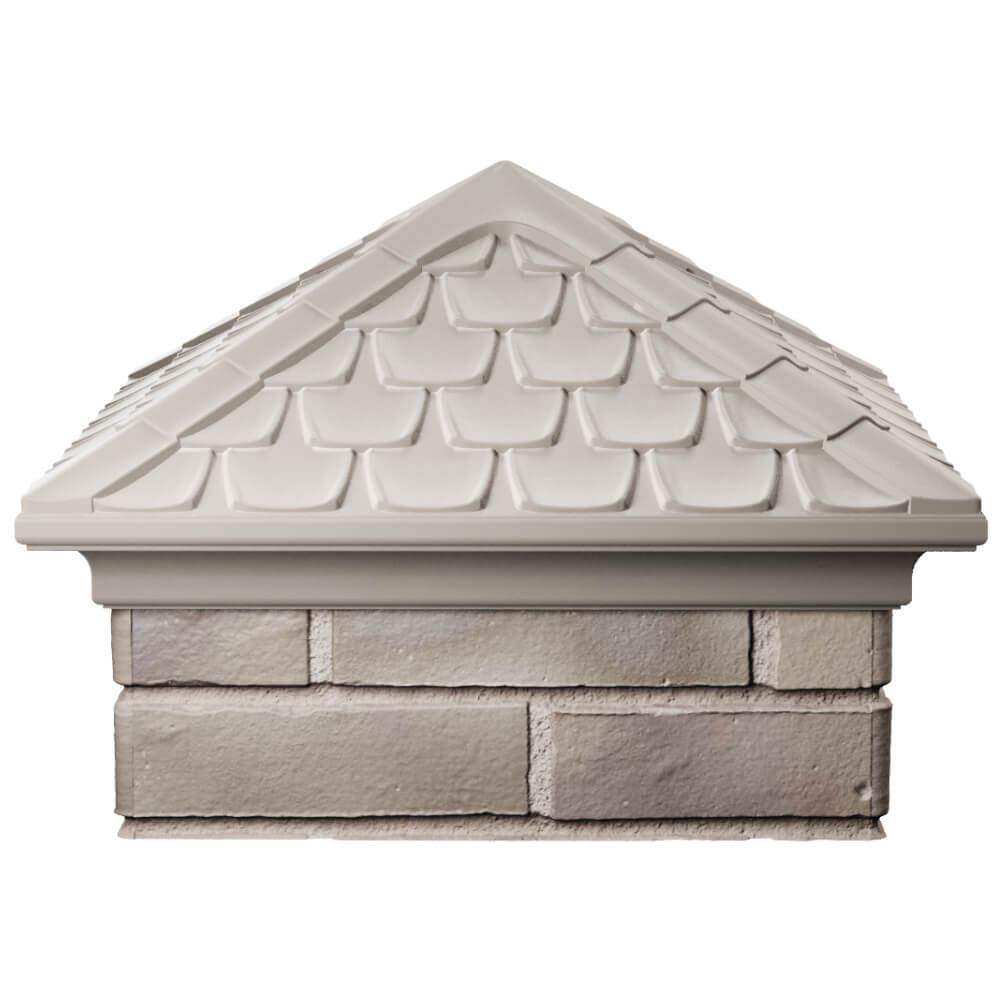 Колпак Zking Эльбрус Бежевый на столб 1.5х1.5 кирпича (385х385мм) Крымск фото