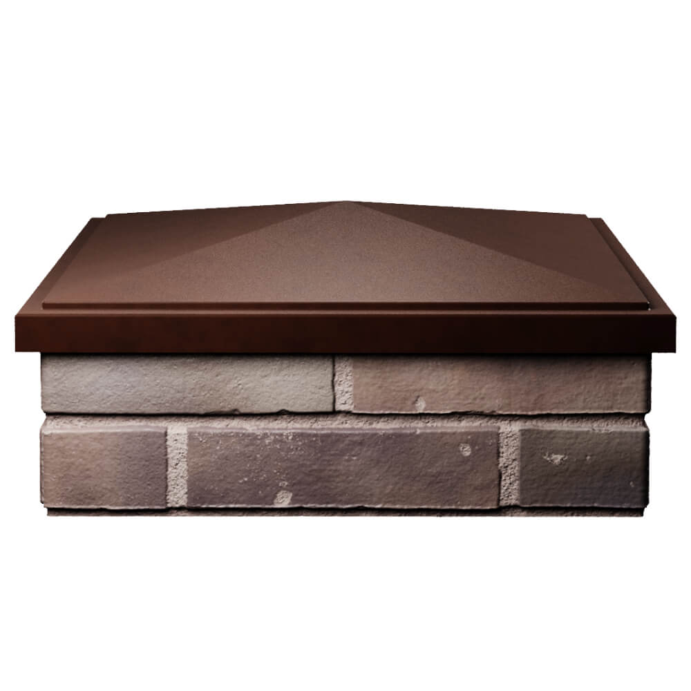 Колпак Zking БонаМоно Коричневый на столб 2х2 кирпича (515х515, 530х530мм) Крымск фото