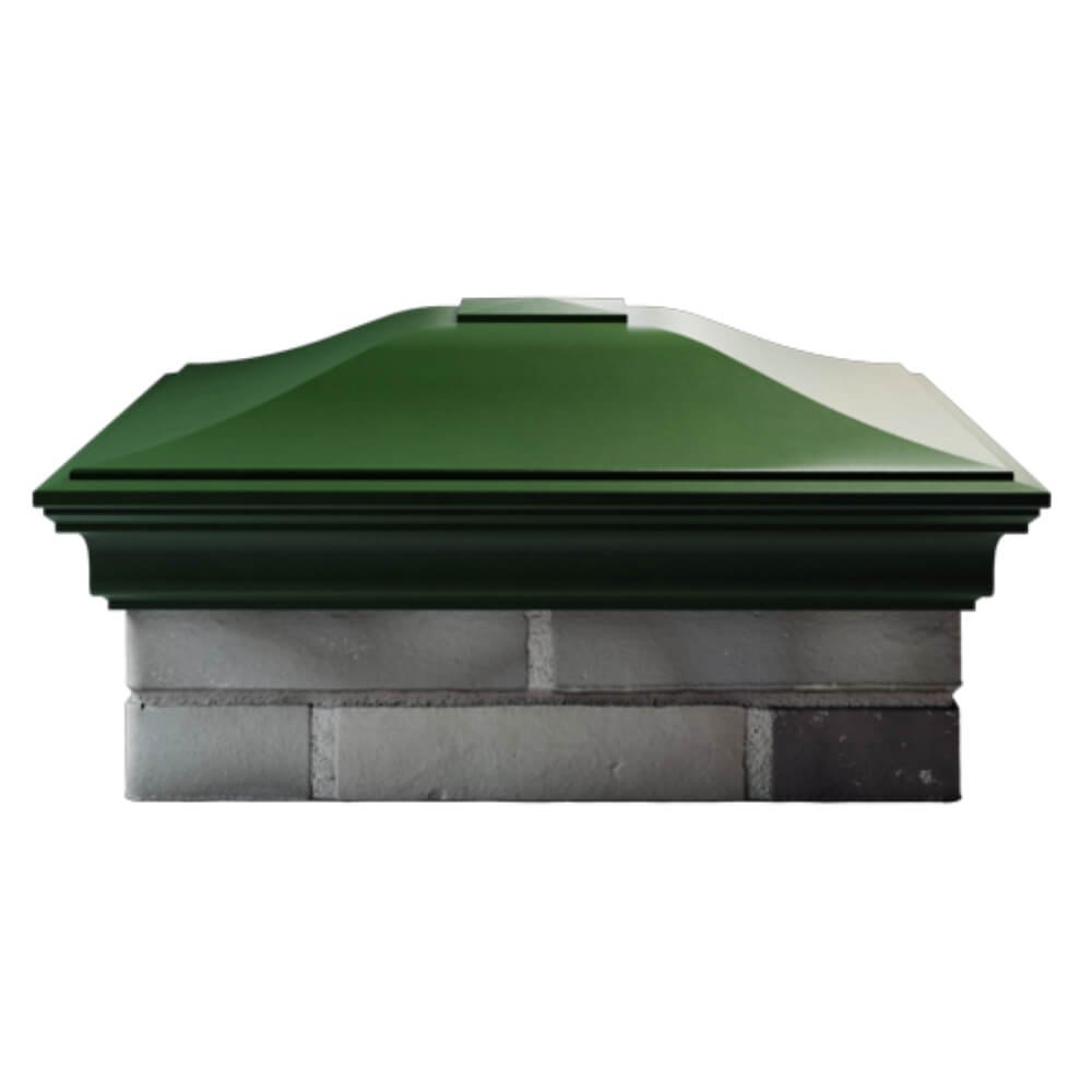 Колпак Zking Монблан Зеленый на столб 2х2 кирпича (515х515мм) в Крымске фото
