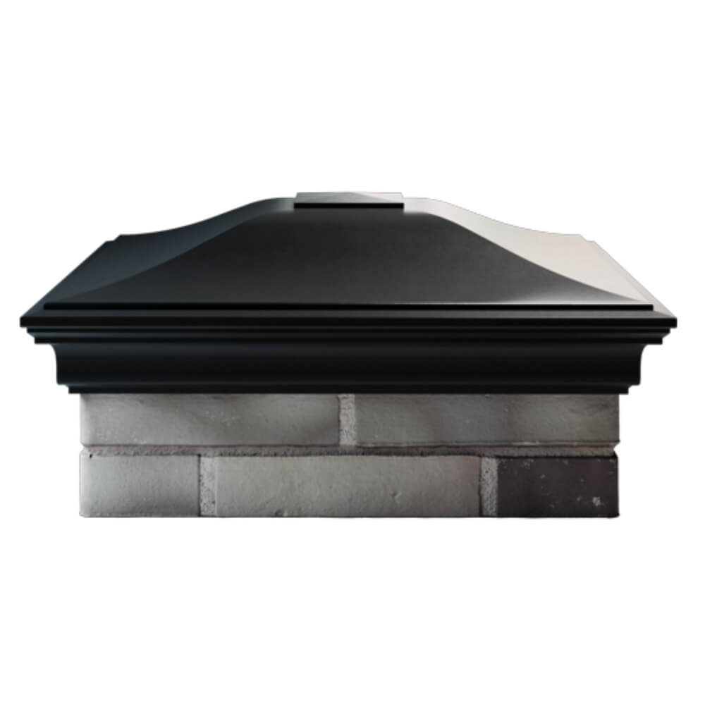 Колпак Zking Монблан Черный на столб 2х2 кирпича (515х515мм) в Крымске фото