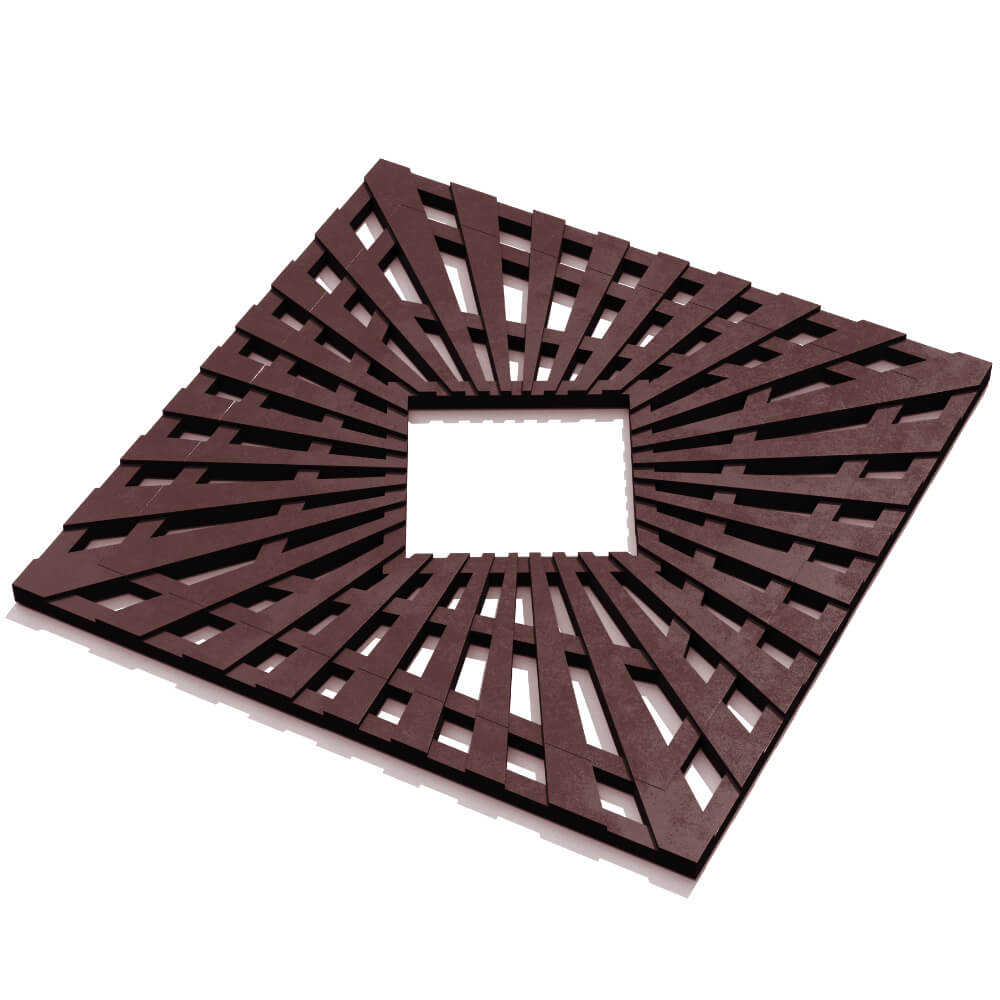 Приствольная решетка для дерева ZKING ATMOSPHERE 1.2х1.2м Коричневая в Крымске фото