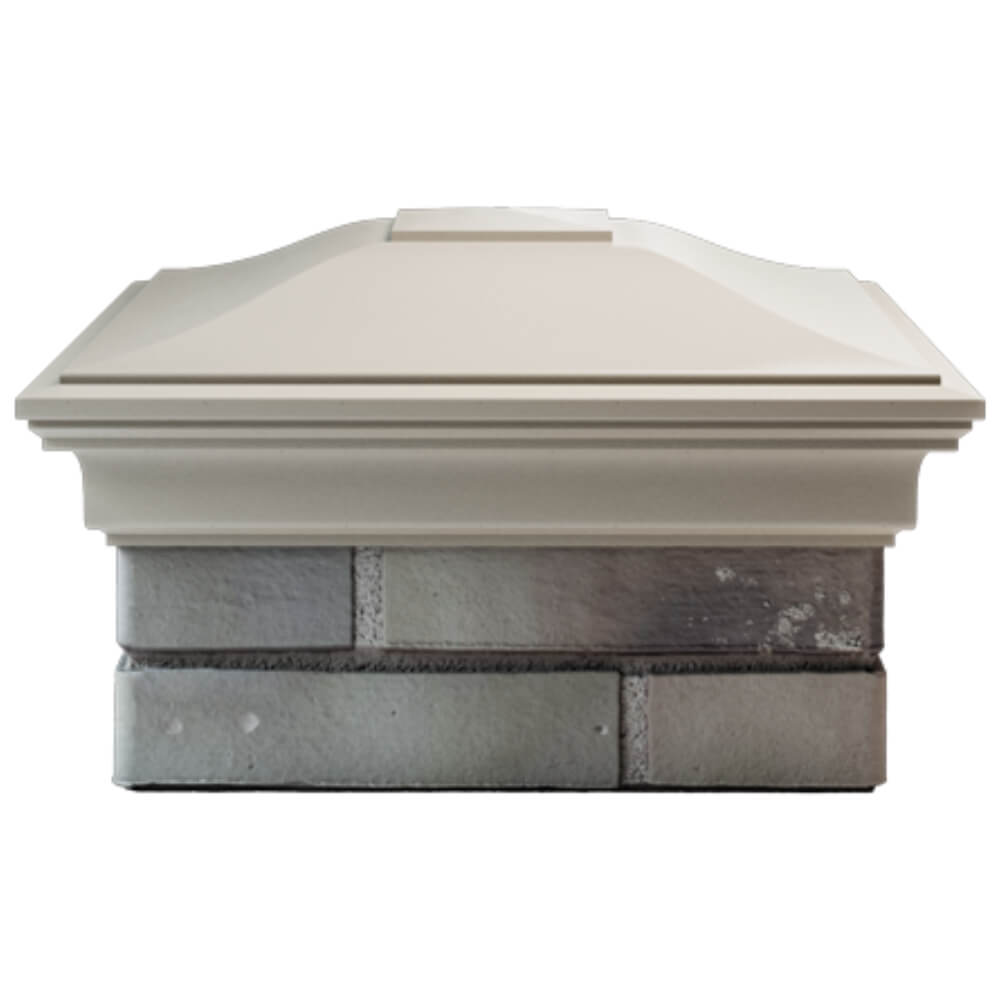 Колпак Zking Монблан Бежевый на столб 1.5х1.5 кирпича (385х385мм) Крымск фото