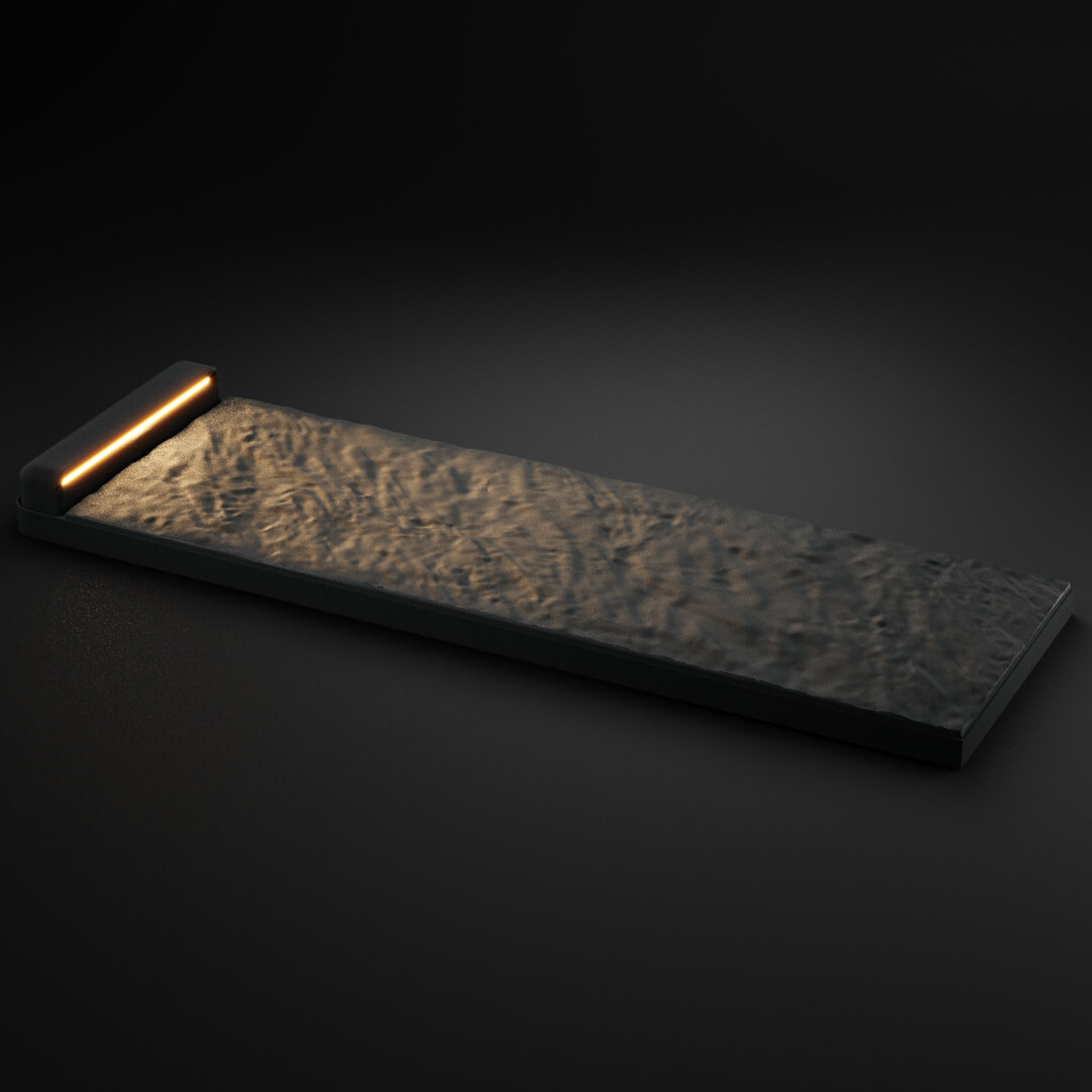 LED Светильник для шаговой плиты STONE Графитовый Серый 330х75х98мм в Крымске фото