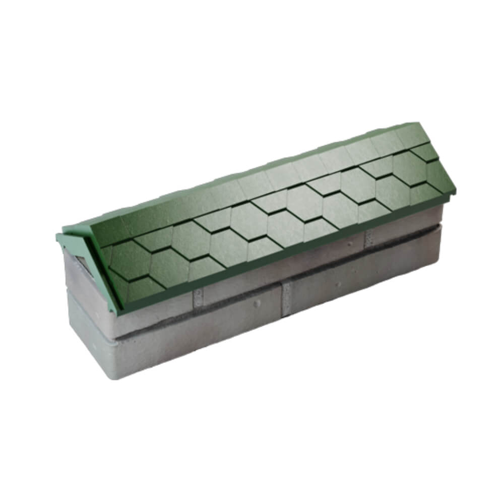 Парапет Zking Эверест Зеленый с посадкой на 0.5 кирпича (130мм) в Крымске фото