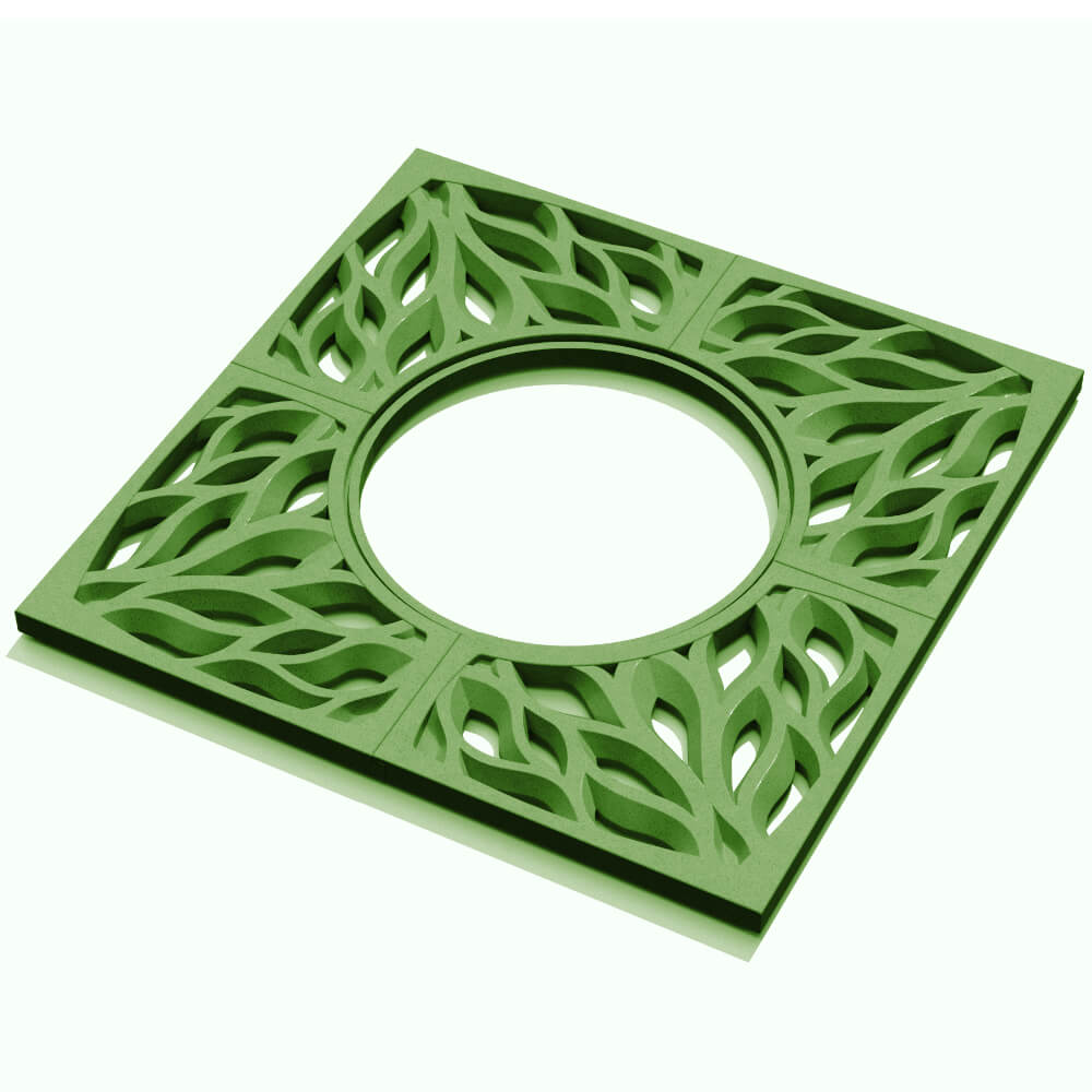 Приствольная решетка для дерева ZKING CRUST 1.2х1.2м Зеленая в Крымске фото