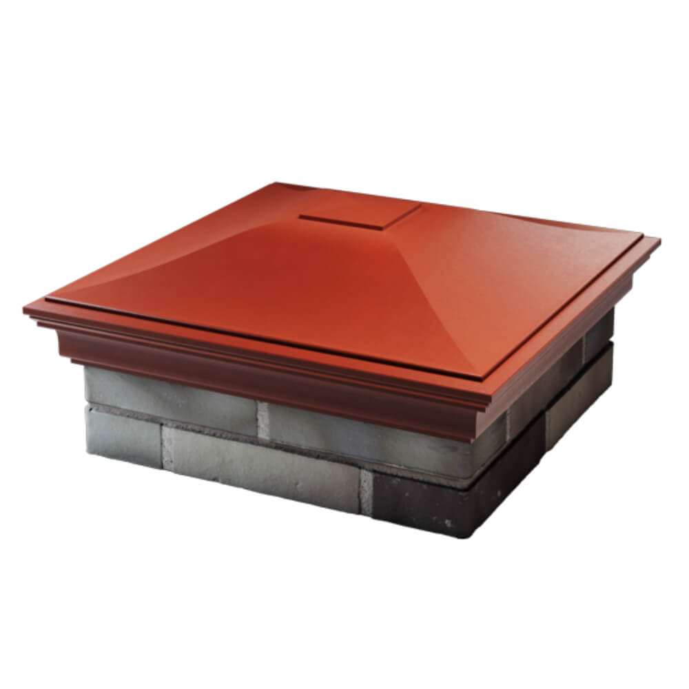 Колпак Zking Монблан Красный на столб 2х2 кирпича (515х515мм) в Крымске фото