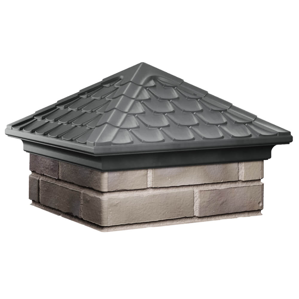 Колпак Zking Эльбрус Серый на столб 1.5х1.5 кирпича (385х385мм) в Крымске фото