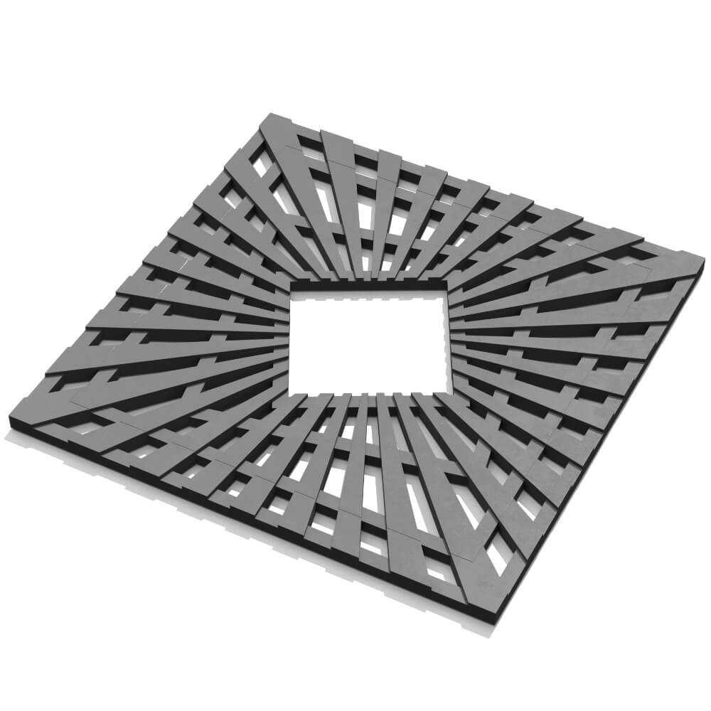 Приствольная решетка для дерева ZKING ATMOSPHERE 1.2х1.2м Серая в Крымске фото