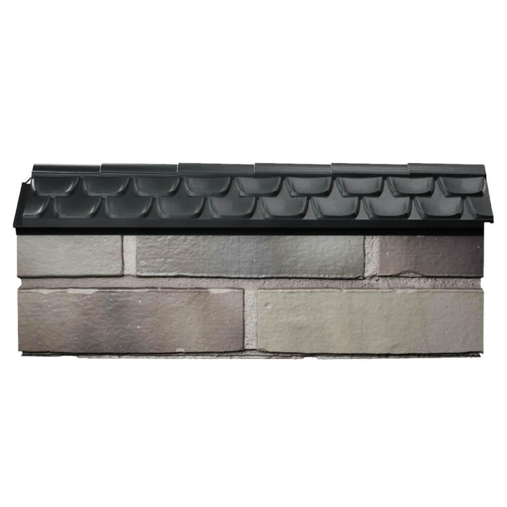 Парапет Zking Эльбрус Черный с посадкой на 0.5 кирпича (130мм) в Крымске фото