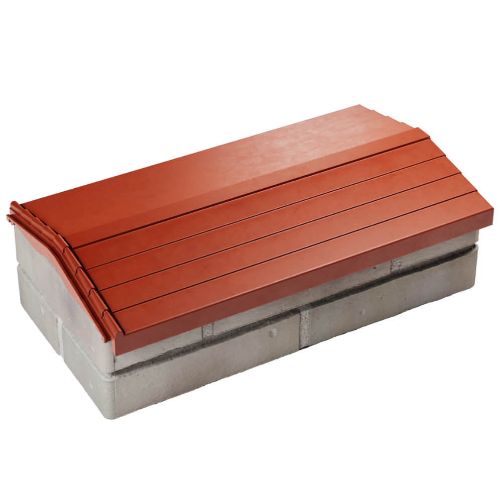 Парапет Zking Бона ХайТек Красный с посадкой на 1 кирпич (200/225/255мм) в Крымске фото